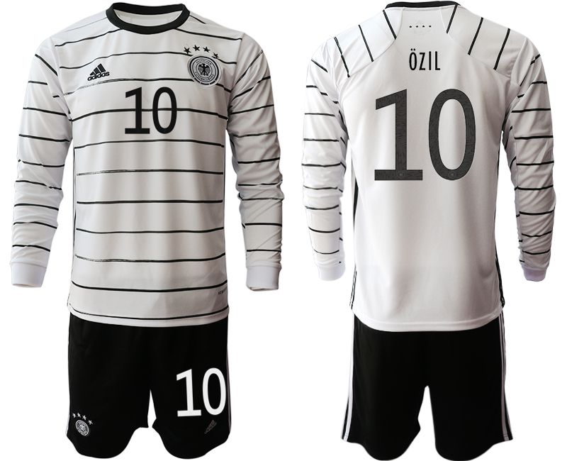 Men 2021 World Cup National Germany home long sleeve #10 white Soccer Jerseys1->germany jersey->Soccer Country Jersey